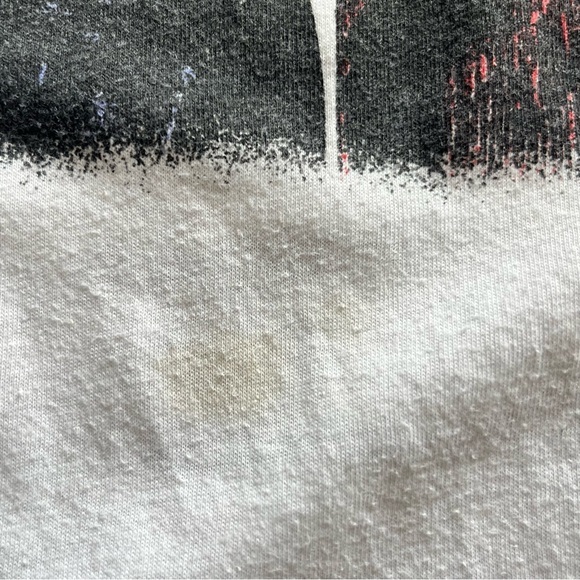 Bob Jovi Slippery When Wet 86 Japan Tour Lace Up T Shirt Women Large Cap Sleeves - Picture 7 of 7